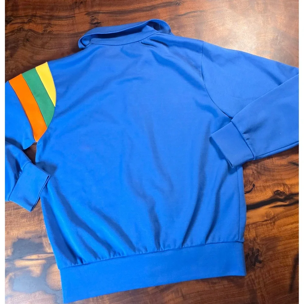 VINTAGE JIMMY CONNORS  RAINBOW STRIPE UNISEX 70'S ECLECTIC GRANDPA Y2K SKATER